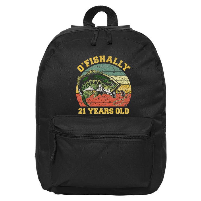 OFishally 21 Years Old Fishing Birthday Theme Party 21st 16 in Basic Backpack