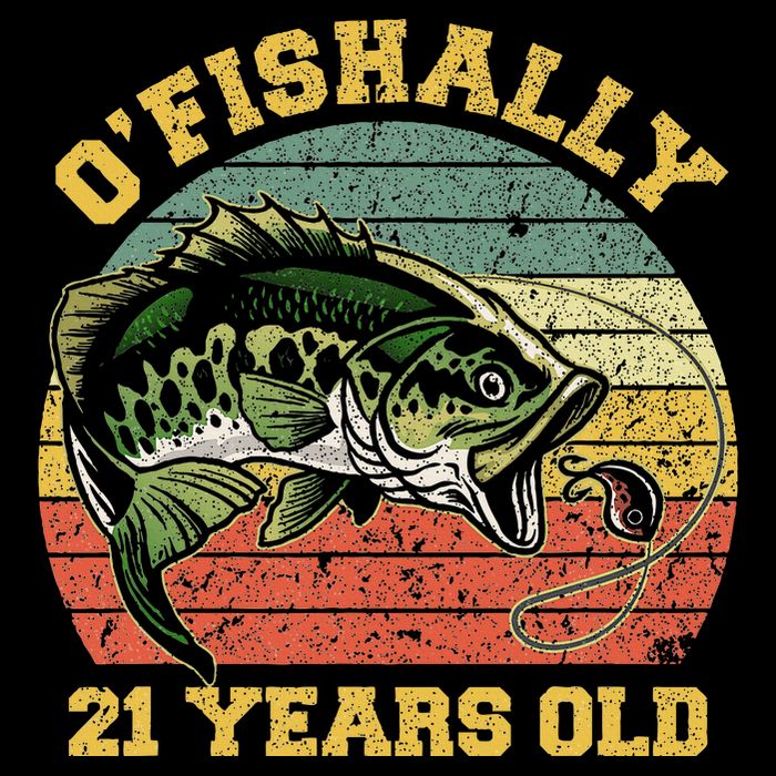 OFishally 21 Years Old Fishing Birthday Theme Party 21st 16 in Basic Backpack