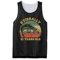 OFishally 21 Years Old Fishing Birthday Theme Party 21st Mesh Reversible Basketball Jersey Tank