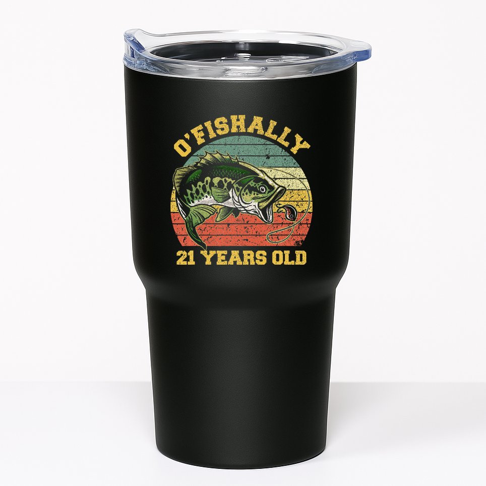 OFishally 21 Years Old Fishing Birthday Theme Party 21st Tumbler