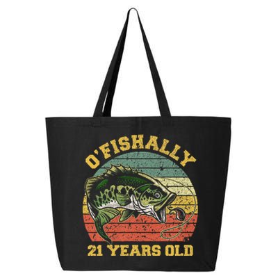 OFishally 21 Years Old Fishing Birthday Theme Party 21st 25L Jumbo Tote