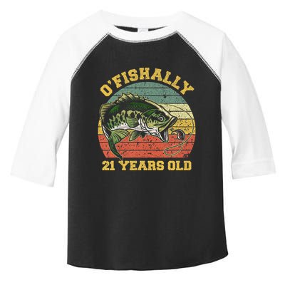 OFishally 21 Years Old Fishing Birthday Theme Party 21st Toddler Fine Jersey T-Shirt