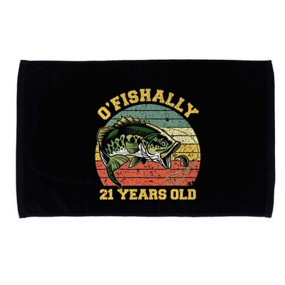 OFishally 21 Years Old Fishing Birthday Theme Party 21st Microfiber Hand Towel