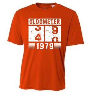 Oldometer 39/40 1979 40th Birthday Funny Gift Cooling Performance Crew T-Shirt