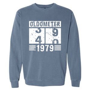 Oldometer 39/40 1979 40th Birthday Funny Gift Garment-Dyed Sweatshirt