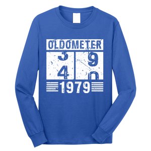 Oldometer 39/40 1979 40th Birthday Funny Gift Long Sleeve Shirt