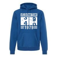 Oldometer 39/40 1979 40th Birthday Funny Gift Premium Hoodie