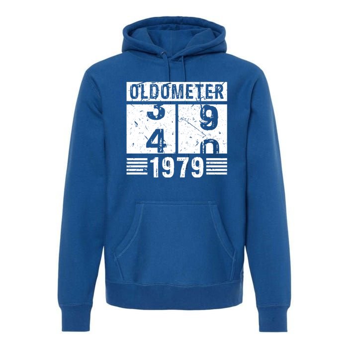 Oldometer 39/40 1979 40th Birthday Funny Gift Premium Hoodie