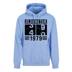 Oldometer 39/40 1979 40th Birthday Funny Gift Unisex Surf Hoodie