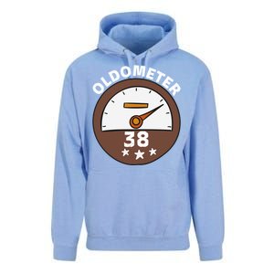 Oldometer 38 Cute Gift Unisex Surf Hoodie