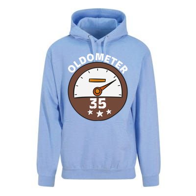 Oldometer 35 Gift Unisex Surf Hoodie