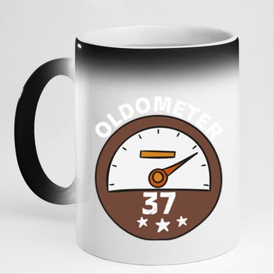 Oldometer 37 Great Gift 11oz Black Color Changing Mug