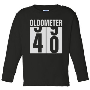 Oldometer 39 To 40 Design Toddler Long Sleeve Shirt