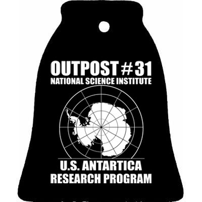 Outpost 31 US Antarctica Research Program Ceramic Bell Ornament