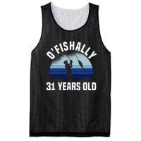 Ofishally 31 Years Old Fisherman 31st Birthday Fishing Mesh Reversible Basketball Jersey Tank