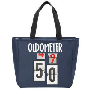 Oldometer 4950 50th Birthday Funny Gift Zip Tote Bag