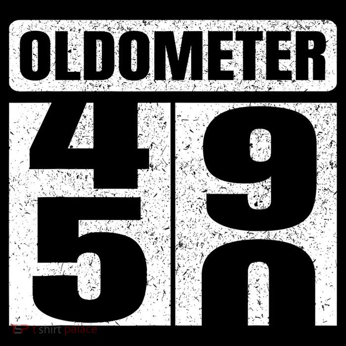 Oldometer 4950s 50th Birthday Tees Funny Gifts Idea Flatbill Hat