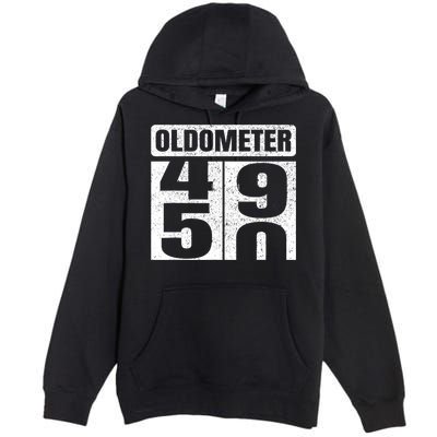 Oldometer 4950s 50th Birthday Tees Funny Gifts Idea Premium Pullover Hoodie