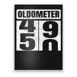 Oldometer 4950s 50th Birthday Tees Funny Gifts Idea Poster