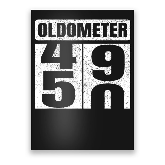 Oldometer 4950s 50th Birthday Tees Funny Gifts Idea Poster