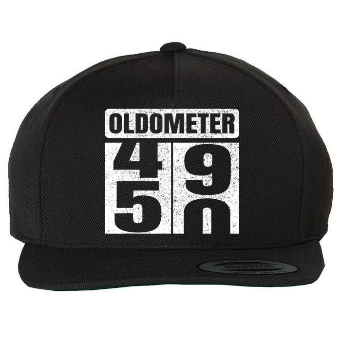 Oldometer 4950s 50th Birthday Tees Funny Gifts Idea Wool Snapback Cap