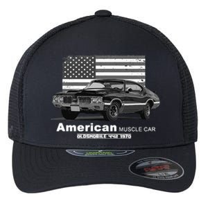 Oldsmobile 442 American Muscle Car 60s 70s Old Is Gold Flexfit Unipanel Trucker Cap