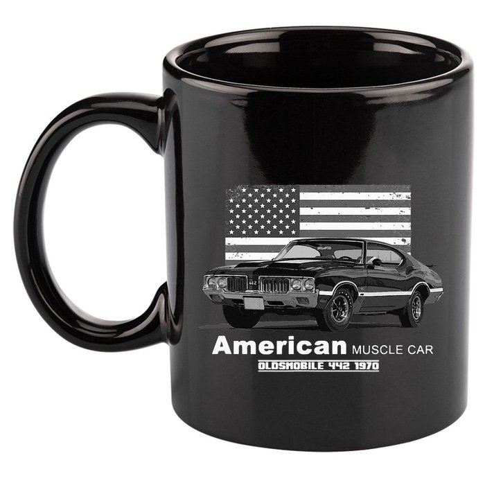 Oldsmobile 442 American Muscle Car 60s 70s Old Is Gold 11oz C Handle Ceramic Mug