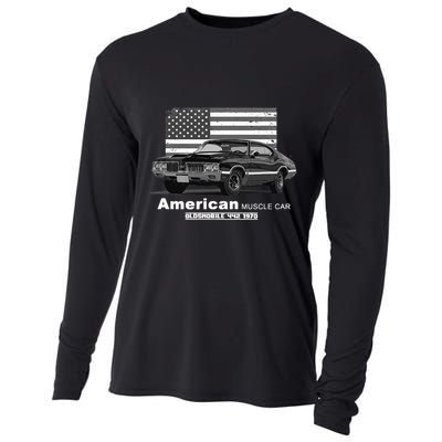 Oldsmobile 442 American Muscle Car 60s 70s Old Is Gold Cooling Performance Long Sleeve Crew