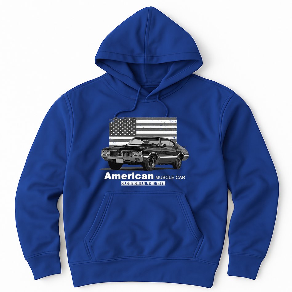 Oldsmobile 442 American Muscle Car 60s 70s Old Is Gold Hoodie