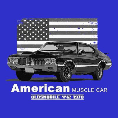 Oldsmobile 442 American Muscle Car 60s 70s Old Is Gold T-Shirt