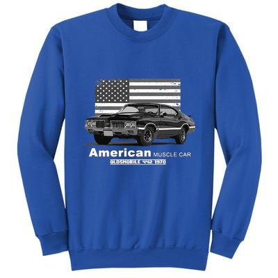 Oldsmobile 442 American Muscle Car 60s 70s Old Is Gold Tall Sweatshirt