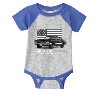 Oldsmobile 442 American Muscle Car 60s 70s Old Is Gold Infant Baby Jersey Bodysuit