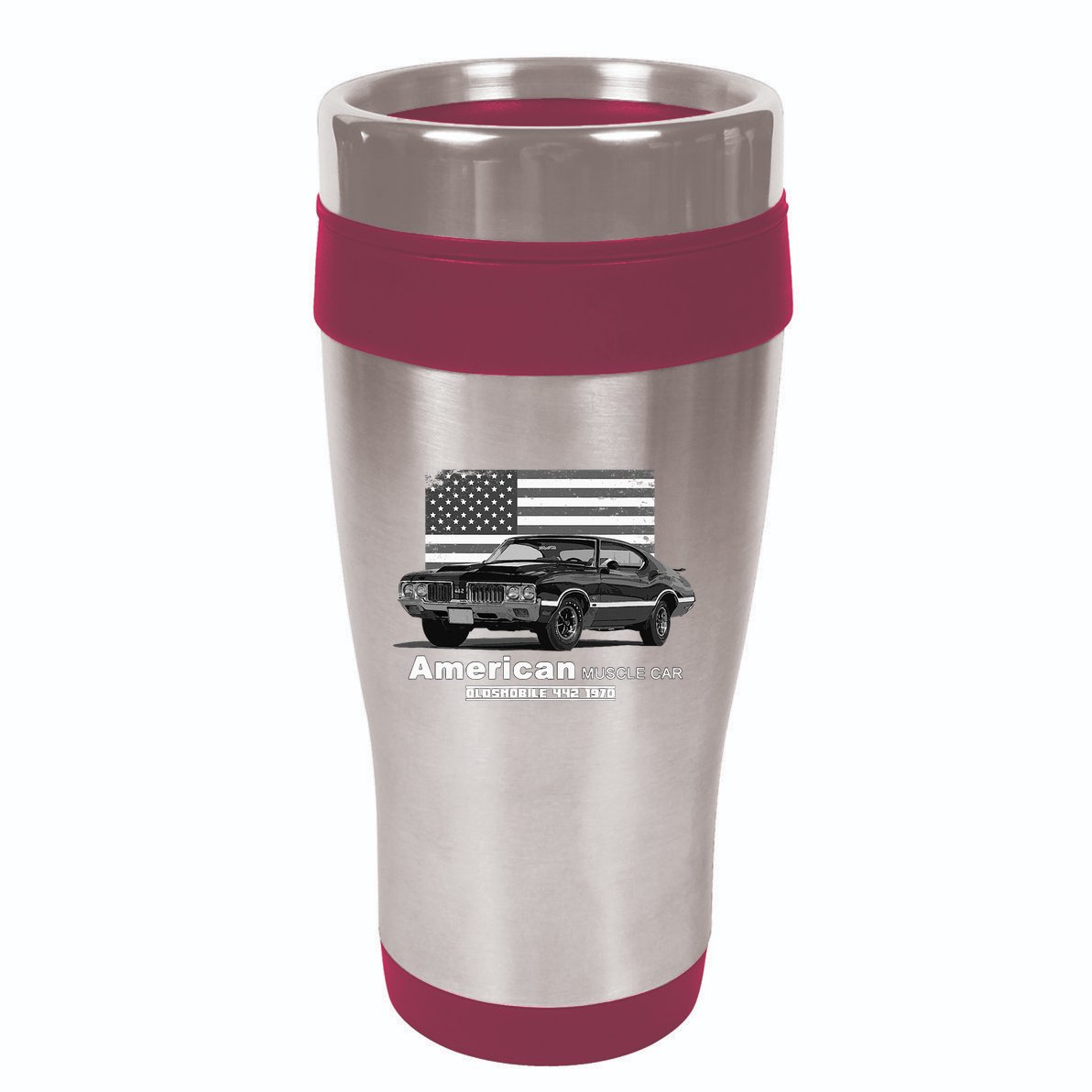Oldsmobile 442 American Muscle Car 60s 70s Old Is Gold 16oz Travel Tumbler