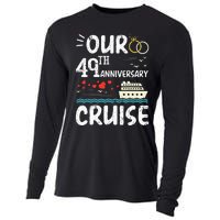 Our 49th Anniversary Cruise Trip Wedding Husband Wife Couple Cooling Performance Long Sleeve Crew