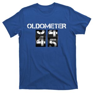 Odometer 45th Birthday Party 45 Years Old Joke Cars Bgiftday Meaningful Gift T-Shirt