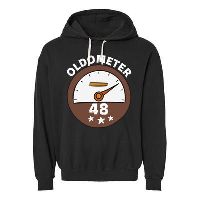 Oldometer 48 Gift Garment-Dyed Fleece Hoodie