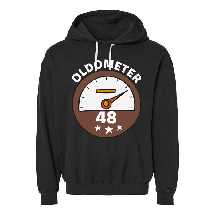 Oldometer 48 Gift Garment-Dyed Fleece Hoodie