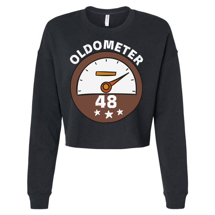 Oldometer 48 Gift Cropped Pullover Crew