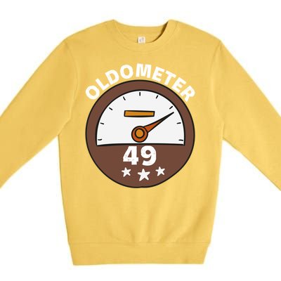 Oldometer 49 Gift Premium Crewneck Sweatshirt