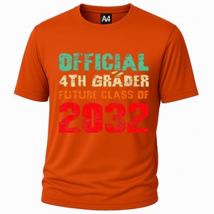 Official 4th Grader Future Class Of 2032 First Day 4th Grade Cooling Performance Crew T-Shirt