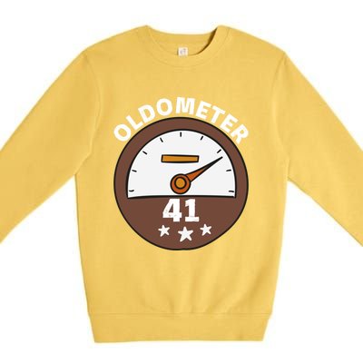 Oldometer 41 Gift Premium Crewneck Sweatshirt