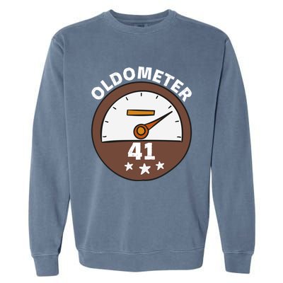 Oldometer 41 Gift Garment-Dyed Sweatshirt