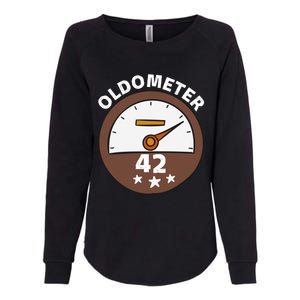 Oldometer 42 Gift Womens California Wash Sweatshirt