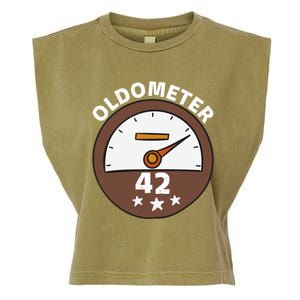 Oldometer 42 Gift Garment-Dyed Women's Muscle Tee