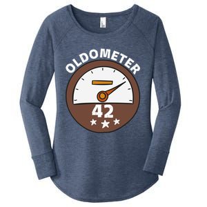 Oldometer 42 Gift Women's Perfect Tri Tunic Long Sleeve Shirt