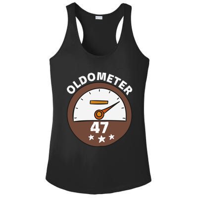 Oldometer 47 Meaningful Gift Ladies PosiCharge Competitor Racerback Tank