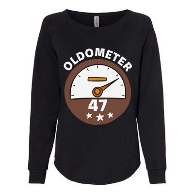 Oldometer 47 Meaningful Gift Womens California Wash Sweatshirt