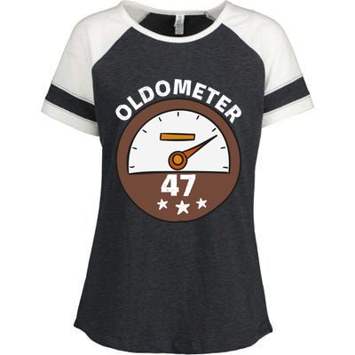 Oldometer 47 Meaningful Gift Enza Ladies Jersey Colorblock Tee