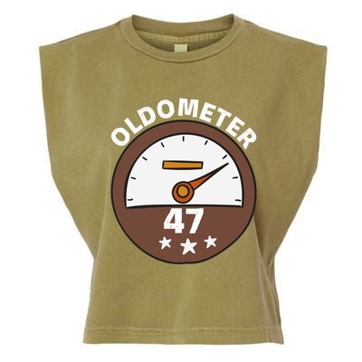 Oldometer 47 Meaningful Gift Garment-Dyed Women's Muscle Tee