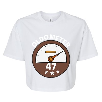 Oldometer 47 Meaningful Gift Bella+Canvas Jersey Crop Tee